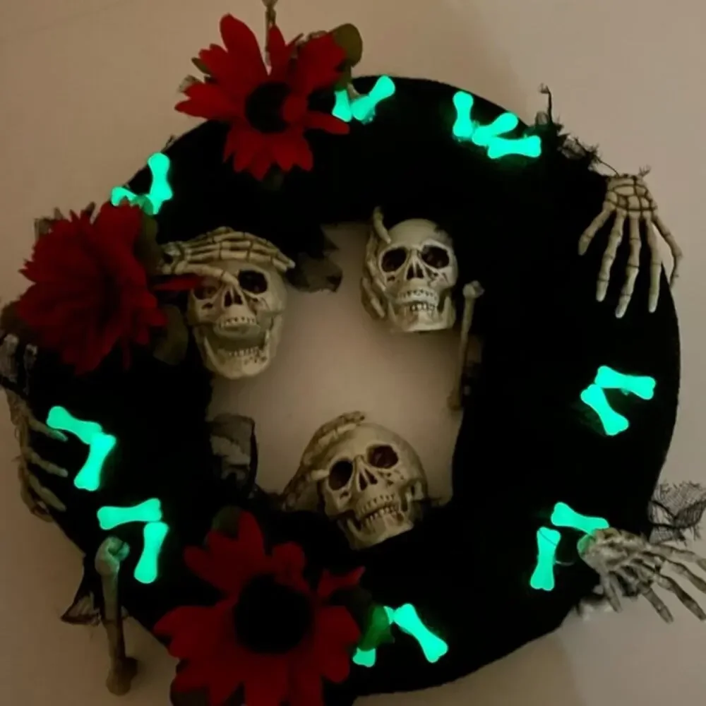 Handmade halloween wreath